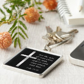 Silver Cross Son of Man Christelijk Sleutelhanger (Zijkant)