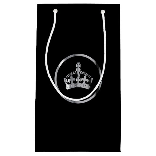 Silver Crown Emblem Klein Cadeauzakje (Voorkant)