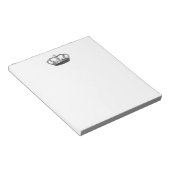 Silver Crown Gift Item dat je zelf aanpast Notitieblok (Schuin)