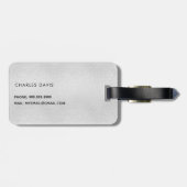 Silver cruise squad zee monogram bagagelabel (Achterkant horizontaal)