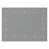 Silver Custom Business Logo Trade show Display Tafelkleed (Voorkant (Horizontaal))