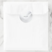 Silver custom jouw tekst toevoegen ronde sticker (Tas)