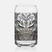 Silver Cyborg - by ID AD Art Gabi Zapf Blikvorm Glas (Achterkant)