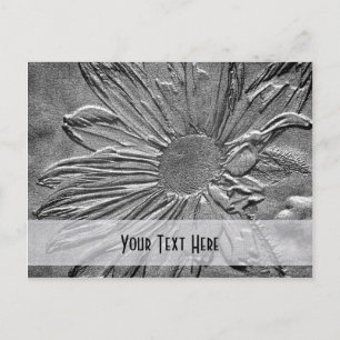 Silver Daisy Floral Briefkaart