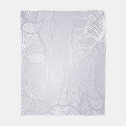 Silver Damask Fleece Blanket Deken (Voorkant)