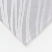 Silver Damask Fleece Blanket Deken (Hoek)