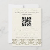 Silver Damask Seminar Event, QR Code Donatie Kaart (Achterkant)