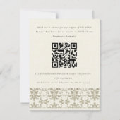 Silver Damask Seminar Event, QR Code Donatie Kaart (Achterkant)