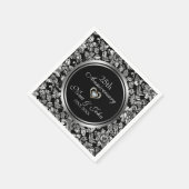 Silver Damask Servet (Hoek)