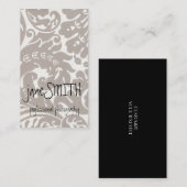 Silver Damask Visitekaartje (Voorkant / Achterkant)