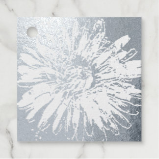 Silver Dandelion Print Bedankjes Labels