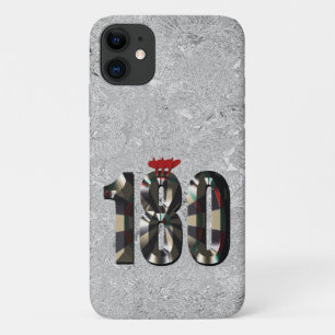 Silver Darts Score 180 Design, iPhone 11 Hoesje