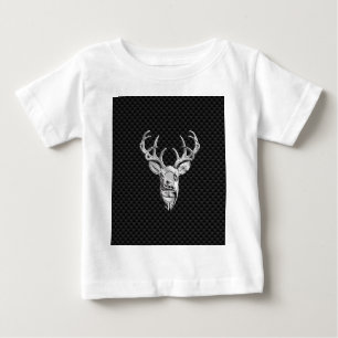Silver Deer Buck op koolstofvezelstijldecor