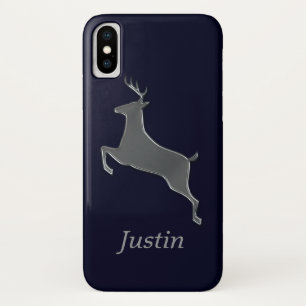 Silver Deer, persoonlijk iPhone X Hoesje