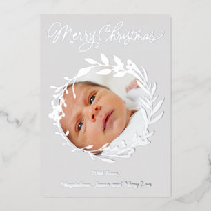 Silver Details Merry Folie Holiday Card Feestdagenkaart