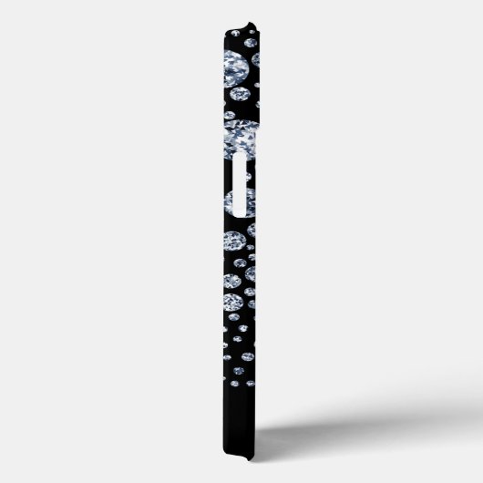 Silver Diamond Glitter Bling Strass Case-Mate iPhone Case (Achterkant / Rechts)