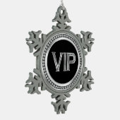 Silver Diamond VIP Christmas Tin Sneeuwvlok Ornament (Links)
