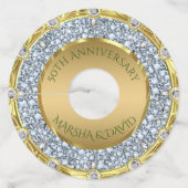 Silver Diamonds Wijnglaslabel (Voorkant)