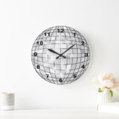Silver Disco Ball Grote Klok (Huis)