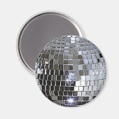 Silver Disco Ball Magneet (Voorkant / Achterkant)