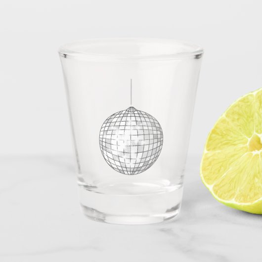 Silver Disco Ball Shot Glass Shot Glas (Voorkant)