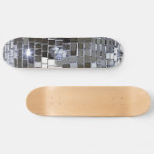 Silver Disco Ball Skateboard (Horizontaal)