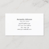 Silver Disco Balls Party Planner Custom Visitekaartje (Achterkant)