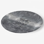 Silver Disted Style voor virgo Zodiac Sign Papieren Bordje (Gekanteld)
