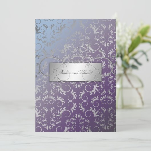 Silver Divine Hydrangea Kaart (Staand voorkant)