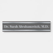 Silver Doctor's Kantoor Deurteken Deurbordje (Voorkant)