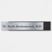 Silver Doctor's Kantoor Deurteken Deurbordje (Voorkant)