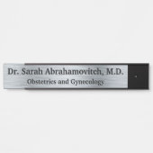 Silver Doctor's Kantoor Deurteken Deurbordje (Voorkant)