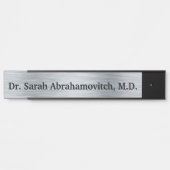 Silver Doctor's Kantoor Deurteken Deurbordje (Voorkant)