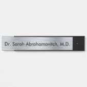 Silver Doctor's Kantoor Deurteken Deurbordje (Voorkant)