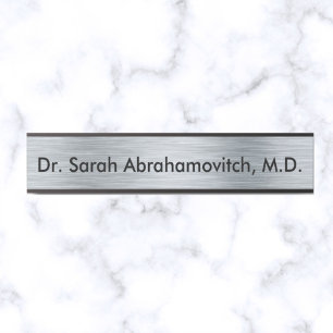 Silver Doctor's Kantoor Deurteken Deurbordje