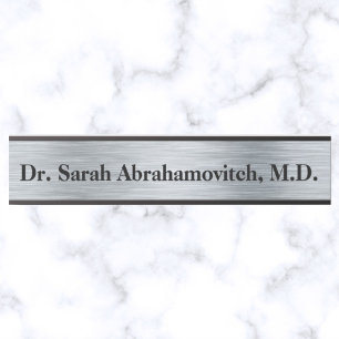 Silver Doctor's Kantoor Deurteken Deurbordje