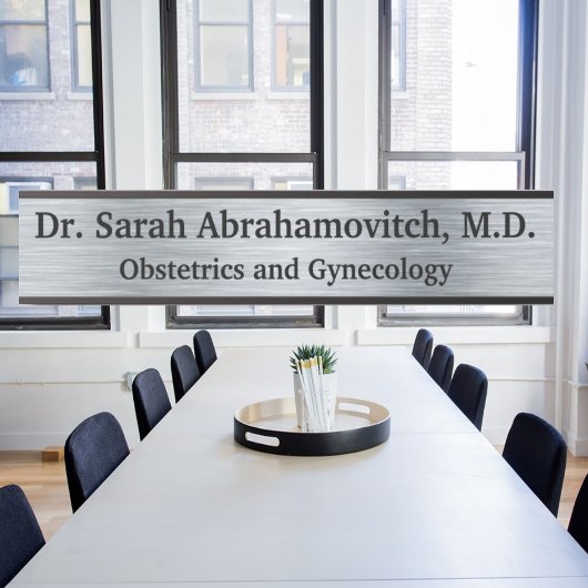 Silver Doctor's Kantoor Deurteken Deurbordje