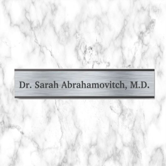 Silver Doctor's Kantoor Deurteken Deurbordje