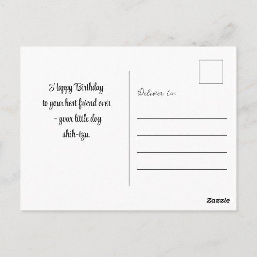 Silver Dog Paw op zwarte achtergrond Briefkaart (Achterkant)