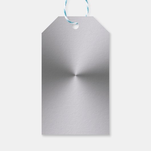 Silver Dog Paw op zwarte achtergrond Cadeaulabel (Achterkant)