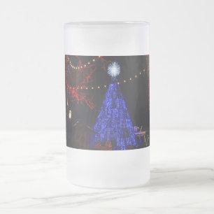 Silver Dollar City Kerst Frosted Glass Bier Mok