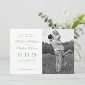 Silver Dollar Eucalyptus & Branches - Sla de gegev Save The Date (Staand voorkant)