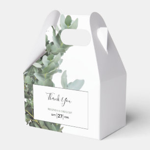 Silver Dollar Eucalyptus Weddenschap Bedankdoosjes