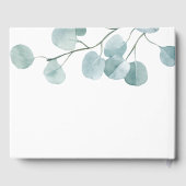 Silver Dollar Eucalyptus Weddenschap Gastenboek (Achterkant)