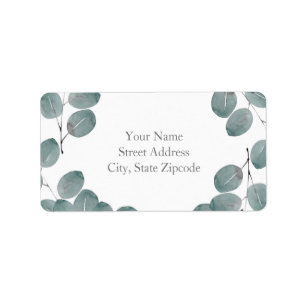 Silver Dollar Eucalyptus Wreath Etiket