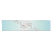 Silver Dolphins Wave Beachstyle Korte Tafelloper (Horizontaal)