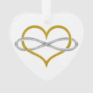 Silver d'or Heart Infinity