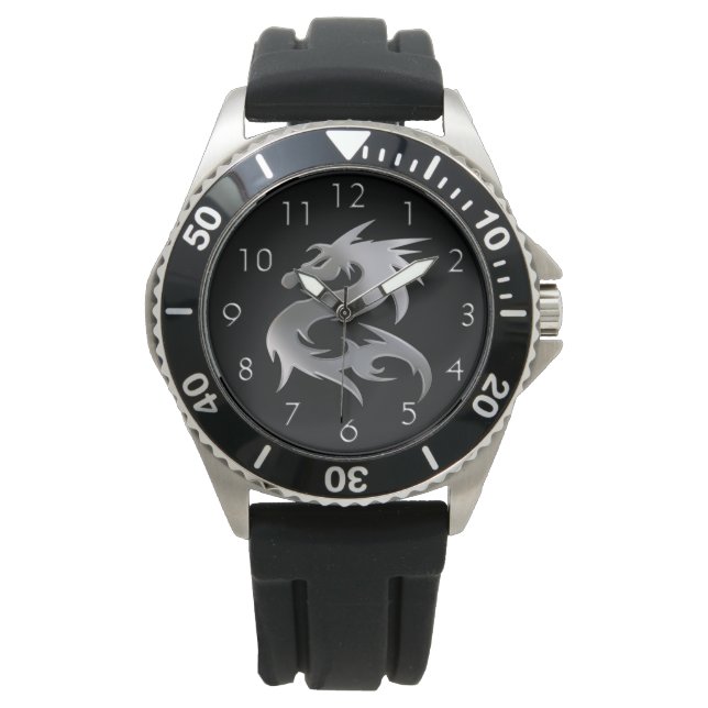 Silver Dragon Horloge (Voorkant)