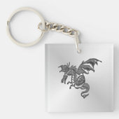 Silver Dragon Sleutelhanger (Voorkant)
