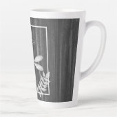 Silver Dragonfly Rustic Persoonlijke latte Mok (Rechts)